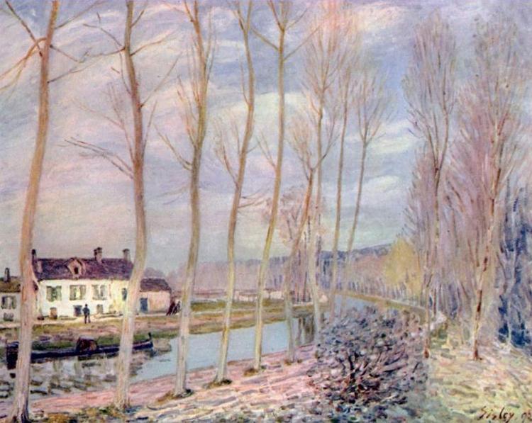 Alfred Sisley Loing Kanal France oil painting art